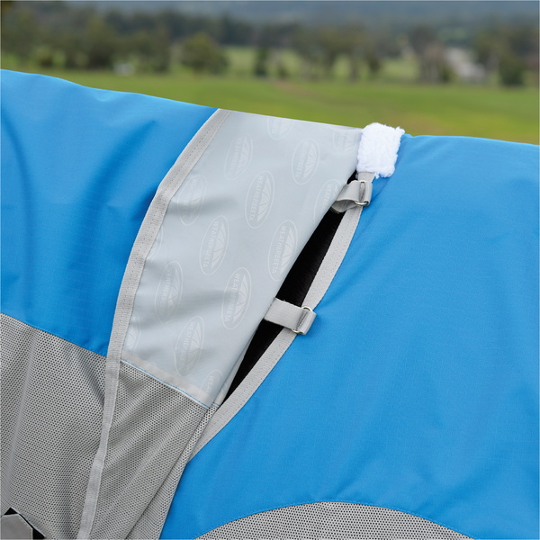 2025 Weatherbeeta Comfitec Dual Shield Detach-A-Neck 1027310 - Grey Blue
